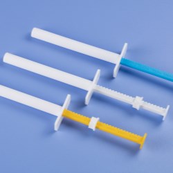 Different plunger models for veterinary syringes